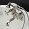 Kingston Brass KS229SN Tub Wall Mount Clawfoot Tub Faucet with Hand Shower, Brushed Nickel KS229SN - alternate 4